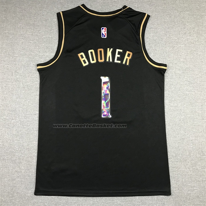 Maglia Golden Edition Phoenix Suns Devin Booker #1 2021-22 Nero
